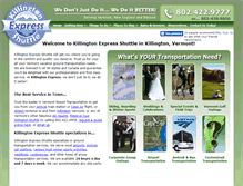 Tablet Screenshot of killingtonexpressshuttle.net